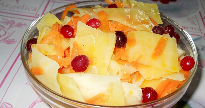 1. Этап. Салат Провансаль: Оставьте капусту под гнётом до полного остывания. Приятной дегустации!