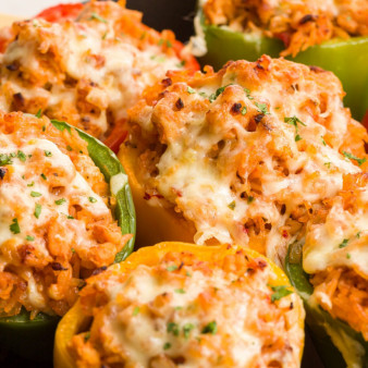 Trader Joe's Ground Turkey Stuffed Peppers with Pepper Jack