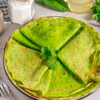 Блинчики шпинатные