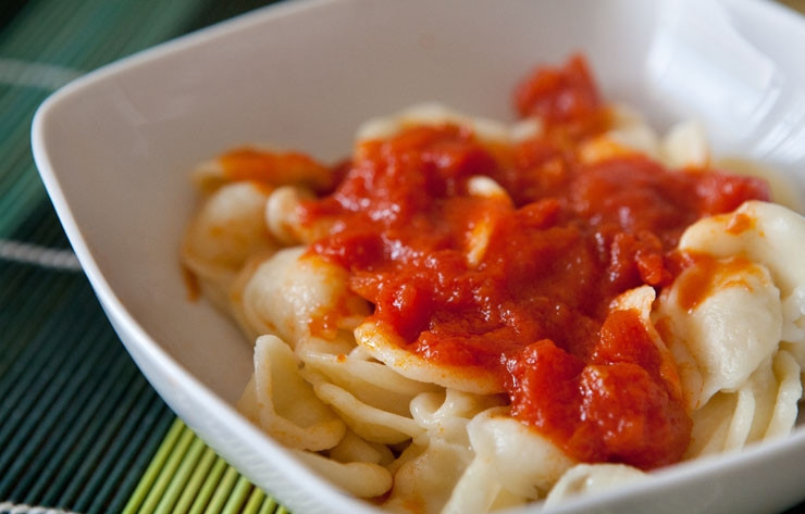 1. Этап. Орекьетте: 5. Варить орекьетте нужно быстро: как только всплывут после закипания, они готовы.