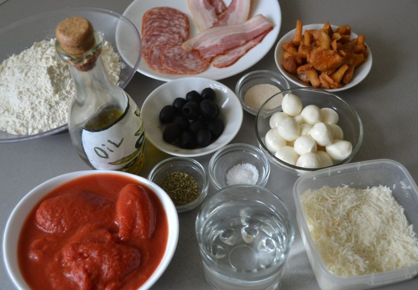 1. Этап. Пицца Суприм: Подготовьте ингредиенты.