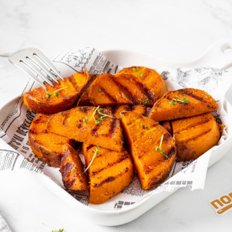Сладкий картофель батат на гриле