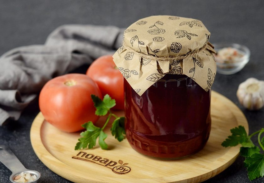 1. Этап. Томатный сок со свеклой на зиму: Томатный сок со свеклой на зиму готов.