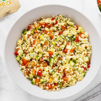 Салат с булгуром и овощами