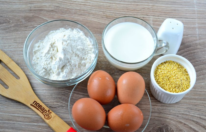 1. Этап. Блинница: Подготовьте все необходимые ингредиенты.