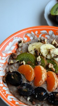 1. Этап. Гречневый смузи-боул: Для большей пользы можно готовить блюдо из зелёной гречки.