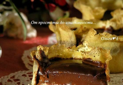 1. Этап. Десерт в блинчике Имбирь и шоколад: Приятного аппетита!