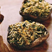 Poblano-and-Cheddar-Stuffed Portobello Mushrooms