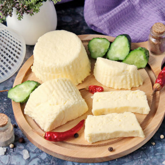 Домашний сыр из молока и кефира