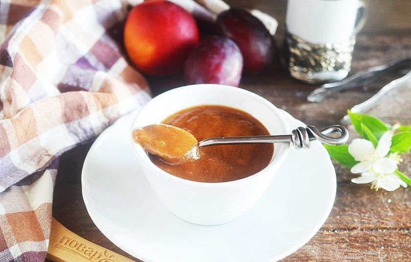 1. Этап. Варенье из нектаринов и слив с ванилью: 5. Приятного аппетита!