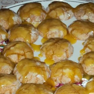 Глазурированное апельсиновое печенье