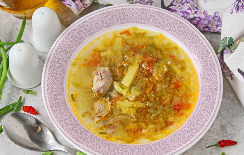 1. Этап. Щи из молодой капусты с курицей: Приятного аппетита!