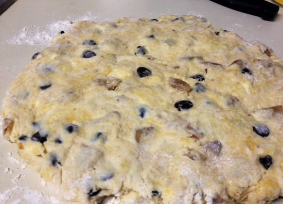 1. Этап. Грушевое тесто: 6. Вот такое грушевое тесто получилось.