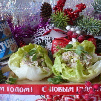 Самый простой салат с тунцом