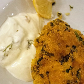 Котлеты из бобов и шпината