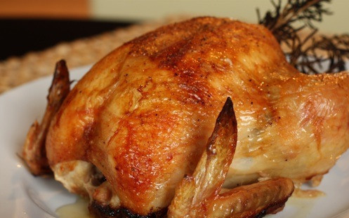 1. Этап. Целая курица в мультиварке: Приятного аппетита!