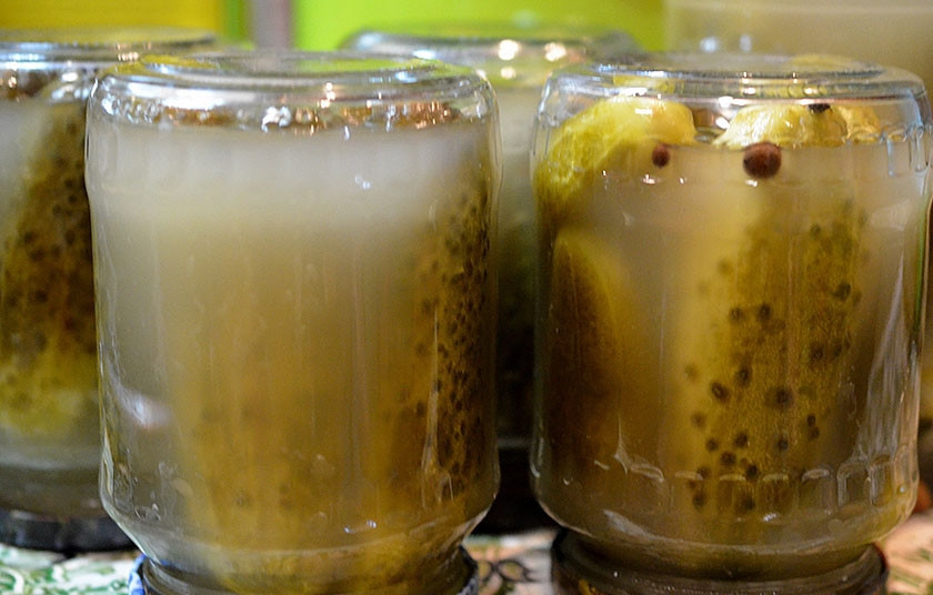 1. Этап. Огурцы соленые (без уксуса): 13. Затем сливаем, снова кипятим, заливаем огурцы и закатываем. Или закрываем винтовыми крышками либо капроновыми. Переворачиваем и оставляем до полного остывания.