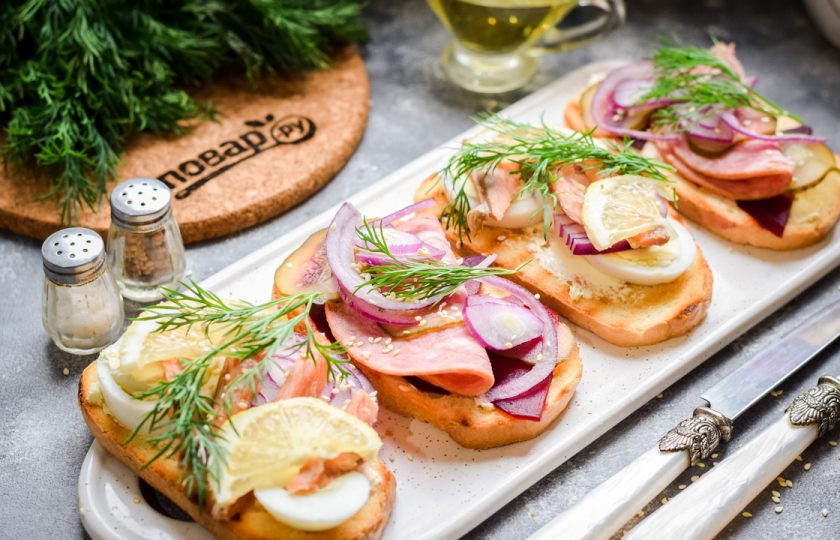 1. Этап. Датские бутерброды: Приятного аппетита!