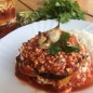 Сырная закуска с запечёнными овощами Отварить рис по инструкции. Я использую пропаренный рис в пакетах