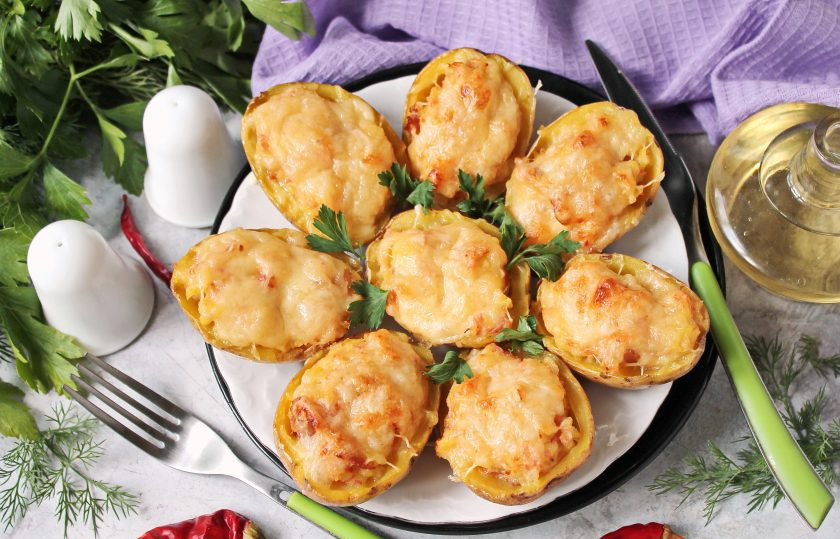 1. Этап. Запеченный картофель с беконом и сыром: Приятного аппетита!