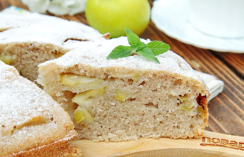 1. Этап. Диетический пирог с яблоками: 9. Приятного аппетита!