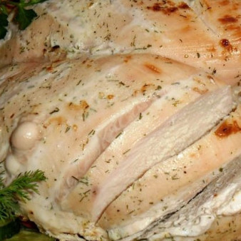 Диетическая куриная грудка в духовке