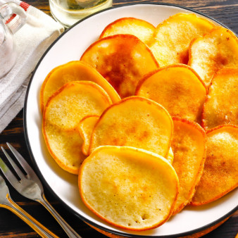 Оладьи с начинкой на кефире