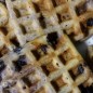 Manna waffles with blueberries