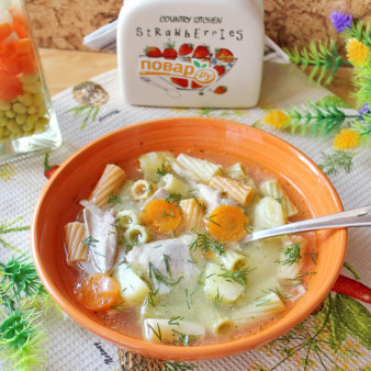 Суп из консервированной курицы