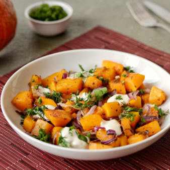 Салат из тыквы с луком