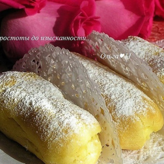 Эклеры с лимонным кремом