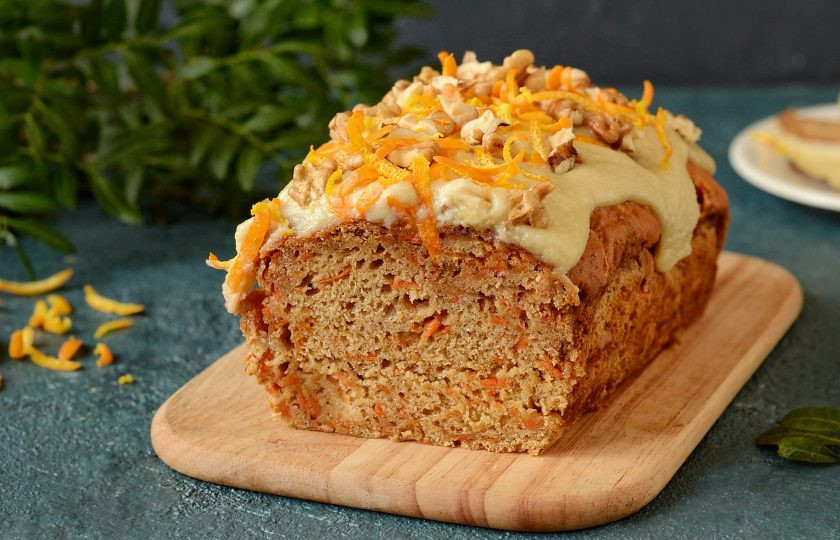 1. Этап. Постный морковный кекс: Приятного аппетита!