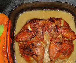 1. Этап. Курица в йогурте в духовке: Запекать при 180-200 градусах полтора часа.