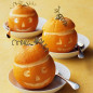 Orange Jack-o'-Lanterns with Sorbet