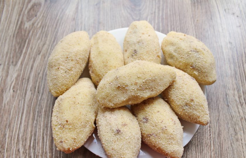 1. Этап. Зразы с ливером: Вот такие получаются зразы.