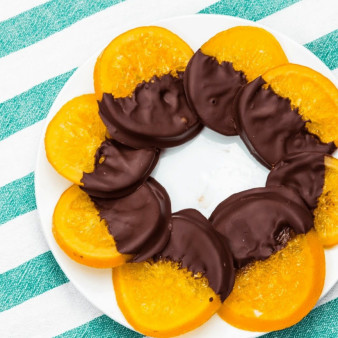 Апельсины в шоколаде