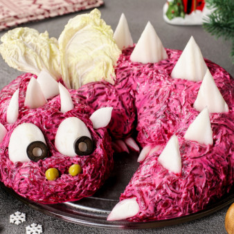 Селедка под шубой на год Дракона