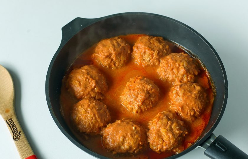 1. Этап. Ленивые голубцы с булгуром: Ленивые голубцы с булгуром готовы.