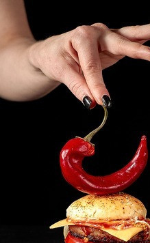 1. Этап. Острый бургер с куриной котлетой: Будет бургер - будет жарко!