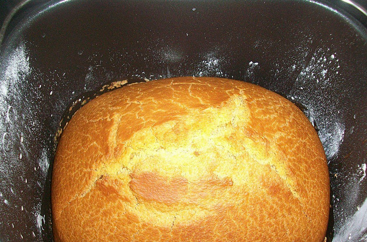 1. Этап. Кукурузный хлеб без дрожжей: Готовим в программе 