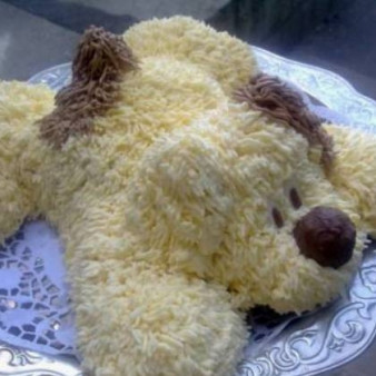 Торт Собачка из крема