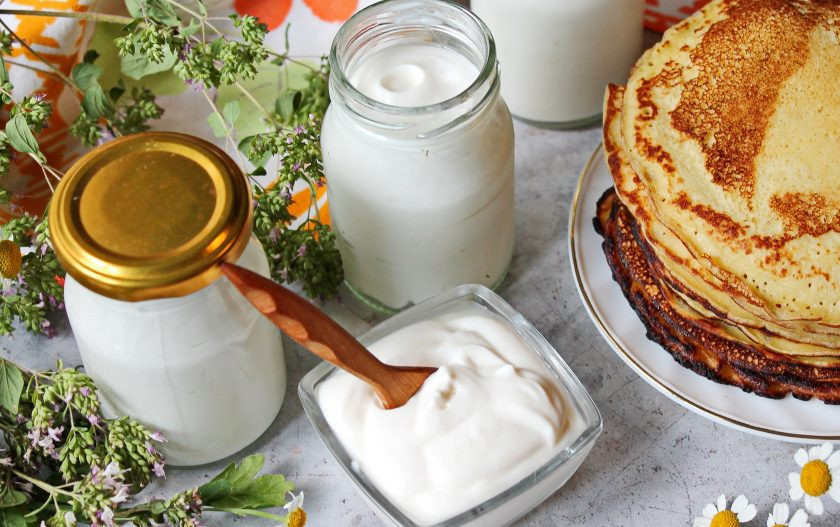 1. Этап. Вкусная густая домашняя сметана: Приятного аппетита!