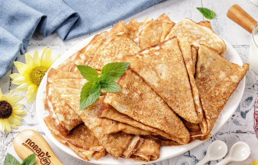 1. Этап. Блинчики на кефире: Блинчики на кефире готовы. Приятного аппетита!