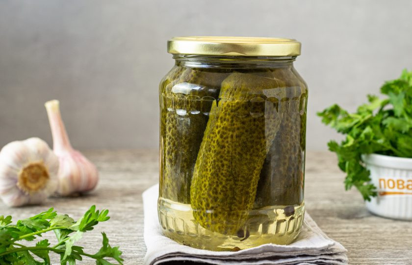 1. Этап. Консервированные огурцы с уксусом: Консервированные огурцы с уксусом готовы!