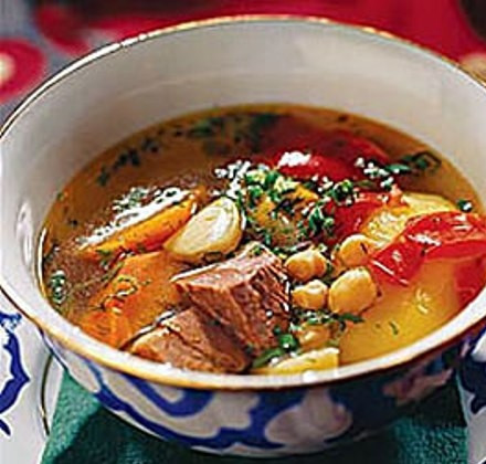 1. Этап. Шурпа из свинины на костре: Приятного аппетита!