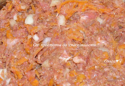 1. Этап. Нежные шарики из индейки с тыквой: Хорошо перемешайте.