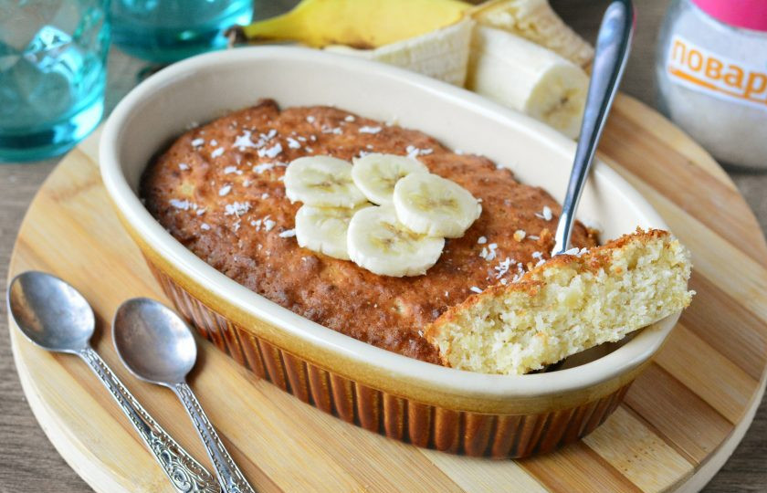 1. Этап. Бананово-кокосовый пирог: Приятного вам аппетита!