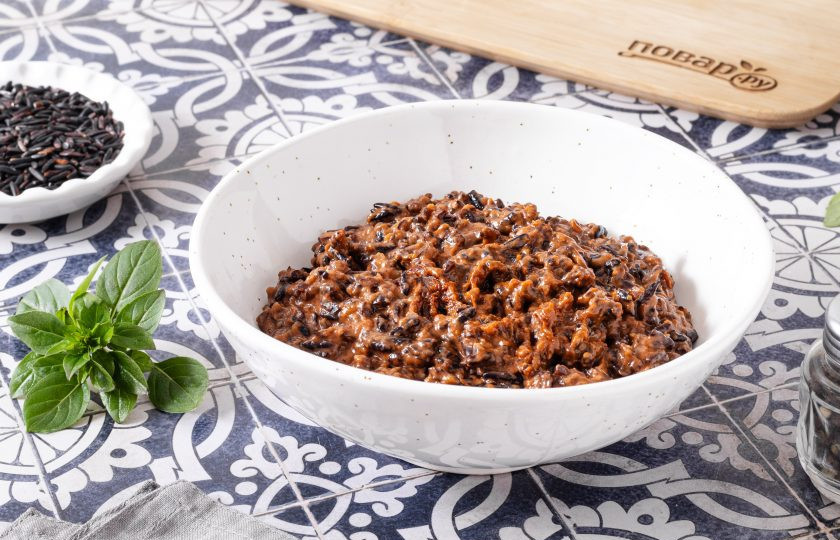 1. Этап. Дикий рис в кокосовом соусе: Дикий рис в кокосовом соусе готов, приятного вам аппетита!