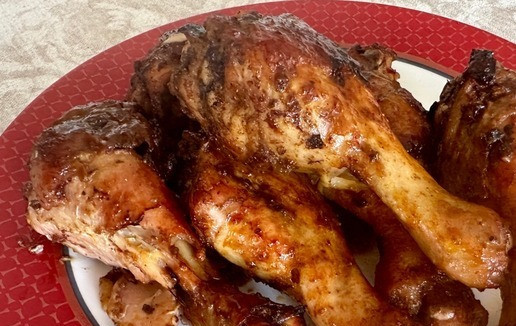 1. Этап. Куриные булдыжки в духовке: Кожа хрустящая, впитавшая в себя все прелести составляющих маринада.