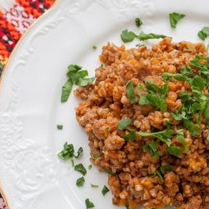 Гречка по-купечески с фаршем